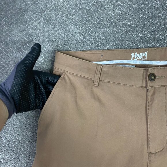 Mugsy Jeans Belmonts Chino Pants Men's 40 x 30 Measures 41 x 29.5 Brown Tan - Picture 3 of 15